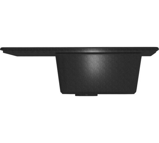 Мойка MIXLINE ML-GM18 с крылом, ультра-черная 344, 490х640х190 мм 547595