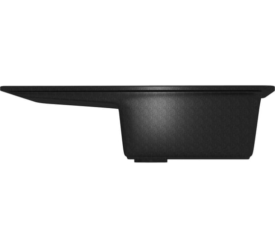 Мойка MIXLINE ML-GM19 с крылом, ультра-черная 344, 495х750х200 мм 547596