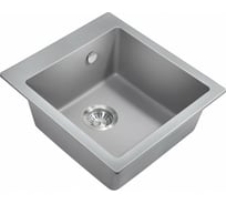 Мойка для кухни MILACIO Murcia 46 Cuarzo, серый металлик MC.77033