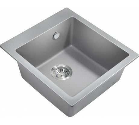 Мойка для кухни MILACIO Murcia 46 Cuarzo, серый металлик MC.77033