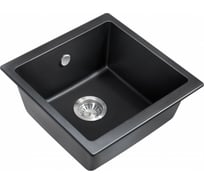 Мойка для кухни MILACIO Leon 45 Cuarzo, черный матовый MC.77091