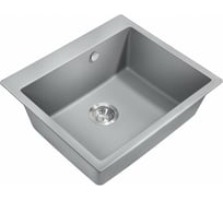 Мойка для кухни MILACIO Murcia 60 Cuarzo, серый металлик MC.77013