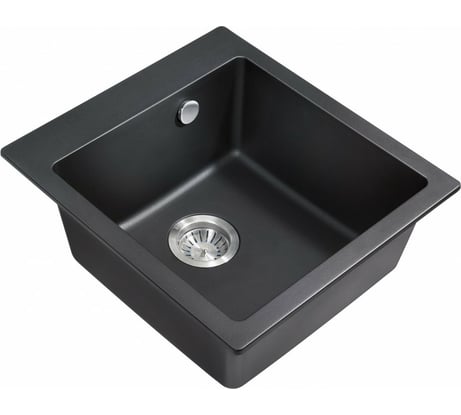 Мойка для кухни MILACIO Murcia 46 Cuarzo, черный матовый MC.77031