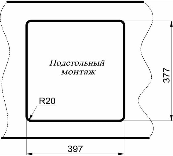 Мойка для кухни MILACIO Leon 45 Cuarzo, серый металлик MC.77093