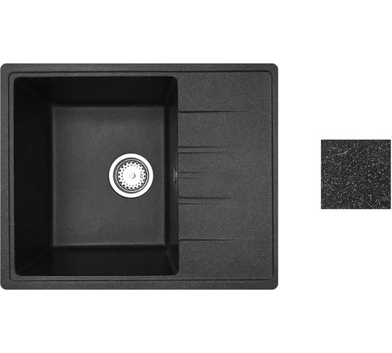 Мойка из искусственного камня AV Engineering Platinum черный AV765495PBKA