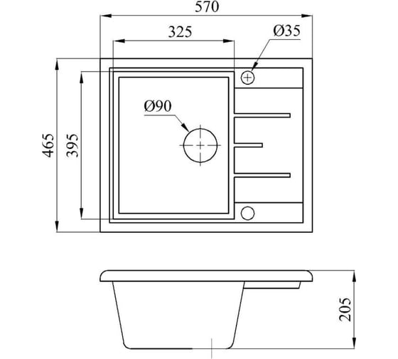 Мойка из искусственного камня AV Engineering Platinum черный AV765495PBKA