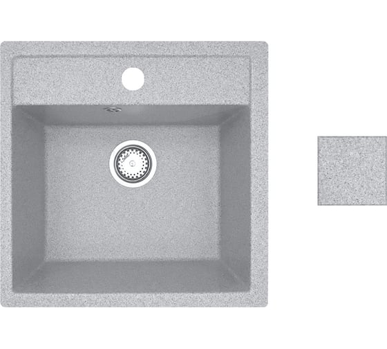 Мойка из искусственного камня AV Engineering Star серый AV505515SGRA