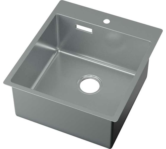 Врезная кухонная мойка GreenStone нержавеющая сталь GS 450.505.12K