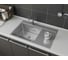 Врезная кухонная мойка GreenStone нержавеющая сталь GS 780.10K R 3