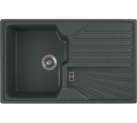 Кухонная мойка GreenStone GRS-19 антрацит GRS-19-343