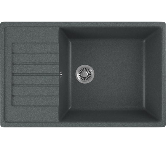Кухонная мойка GreenStone GRS-78L антрацит GRS-78L-343