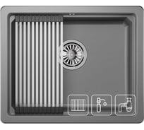 Кухонная мойка из кварца GRANULA KS-5501U АЛЮМИНИУМ