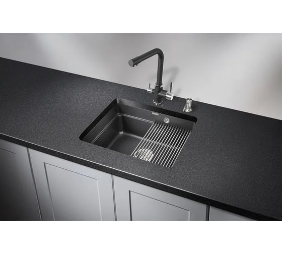 Кухонная мойка GRANULA KS-5501U ЧЕРНЫЙ