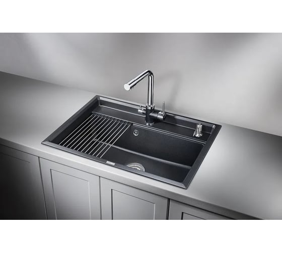 Кухонная мойка GRANULA KS-7301 ШВАРЦ