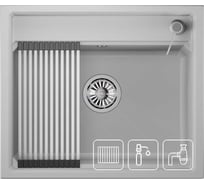 Кухонная мойка из кварца GRANULA KS-6003 АРКТИК