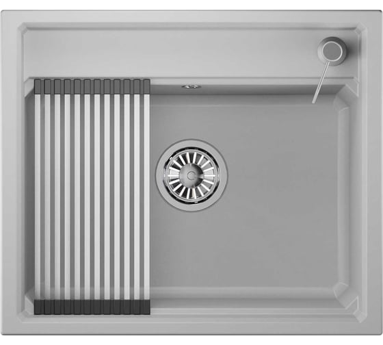 Кухонная мойка из кварца GRANULA KS-6003 АРКТИК