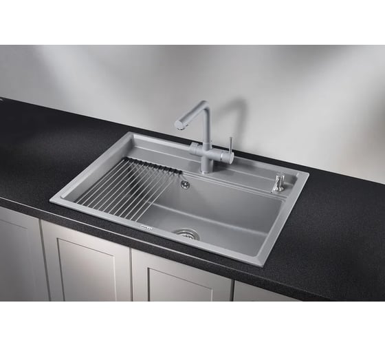 Кухонная мойка GRANULA KS-7301 АЛЮМИНИУМ