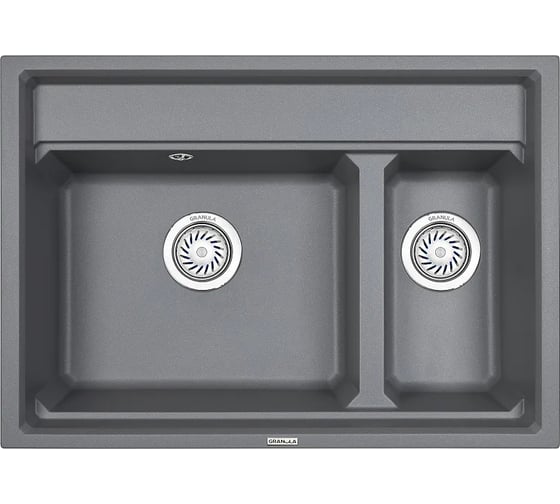 Кухонная мойка GRANULA KS-7302 АЛЮМИНИУМ