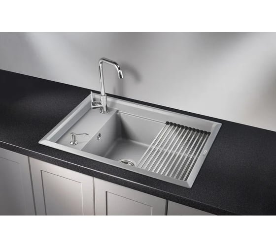 Кухонная мойка GRANULA KS-7305 АЛЮМИНИУМ
