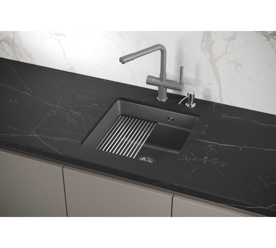 Кухонная мойка GRANULA KS-4501U АЛЮМИНИУМ