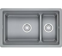 Кухонная мойка GRANULA KS-7304U АЛЮМИНИУМ