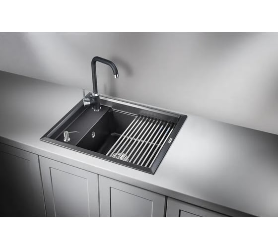 Кухонная мойка GRANULA KS-6004 ШВАРЦ