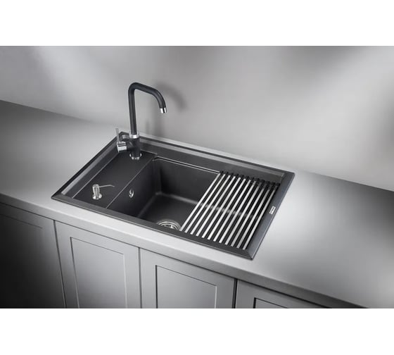Кухонная мойка GRANULA KS-7305 ШВАРЦ