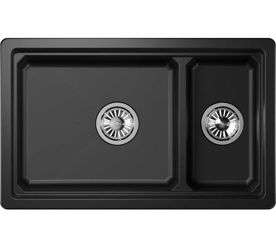 Кухонная мойка из кварца GRANULA KS-7304U ШВАРЦ