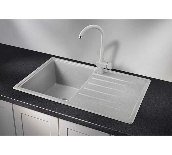 Кухонная мойка из кварца GRANULA ST-7602 базальт
