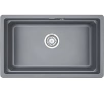 Кварцевая мойка для кухни GRANULA KS- 7303U, АЛЮМИНИУМ