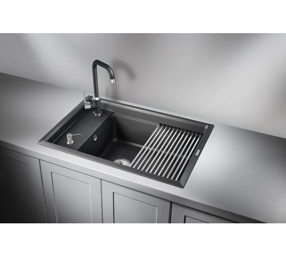 Кухонная мойка GRANULA KS-7305 ЧЕРНЫЙ