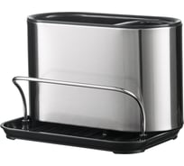 Органайзер для раковины Smart Solutions Atle 18x12.5x12.5 см, серебристый HF-ATL-ORG-ABS-CHR-18