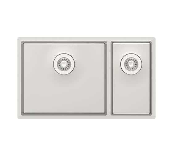 Мойка для кухни Florentina Оптима-HM 460/220.400.20.10, сатинированная, перелив в чаше OHM.460/220.400.B.20.S.10
