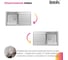 Мойка IDDIS Sound нержавеющая сталь, шелк, с крылом, 780x440x180 SND78SDi77 4
