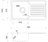Мойка IDDIS Sound нержавеющая сталь, шелк, с крылом, 780x440x180 SND78SDi77 15