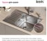 Мойка IDDIS Sound нержавеющая сталь, шелк, с крылом, 605x440x180 SND60SDi77 5
