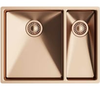 Кухонная мойка TOPZERO нержавеющая сталь, медь TNL 340.70.30 GOLD ROSE