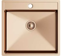 Кухонная мойка TOPZERO нержавеющая сталь, медь TNL540 GOLD ROSE