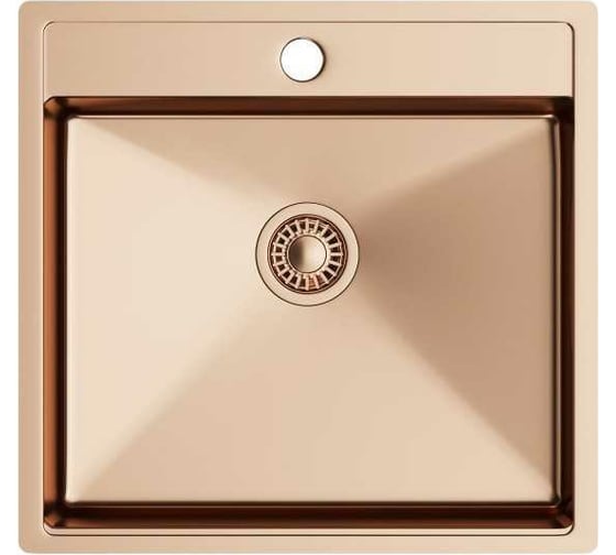 Кухонная мойка TOPZERO нержавеющая сталь, медь TNL540 GOLD ROSE