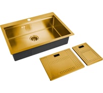 Мойка для кухни ZorG с накладкой ZM N-7552 BRONZE