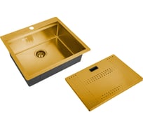Мойка для кухни ZorG с накладкой ZM N-5952 BRONZE
