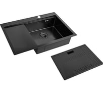 Мойка для кухни ZorG с накладкой ZM N-7852-R GRAFIT