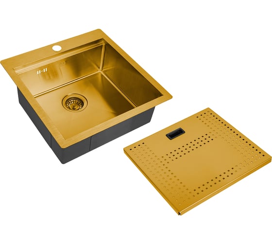 Мойка для кухни ZorG с накладкой ZM N-5152 BRONZE