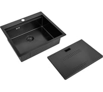 Мойка для кухни ZorG с накладкой ZM N-5952 GRAFIT