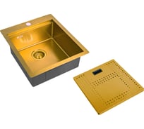 Мойка для кухни ZorG с накладкой ZM N-4552 BRONZE
