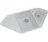 Угловая мойка MIXLINE ML-GM25 двухчашевая, с крылом, серая 310, 500x970x200 мм 525201 1