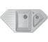 Угловая мойка MIXLINE ML-GM25 двухчашевая, с крылом, серая 310, 500x970x200 мм 525201 2