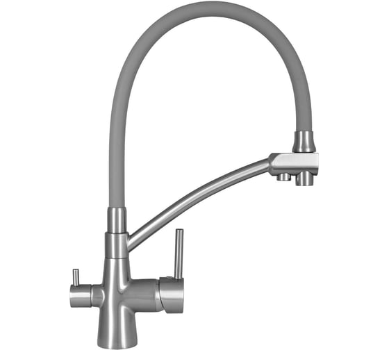 Комплект кухонная мойка со смесителем GERHANS из нержавеющей стали K35044/K4855A-9