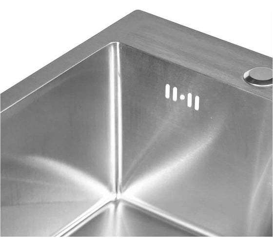 Комплект мойка для кухни из нержавеющей стали WISENT со смесителем wws4050 (40x50см) WS34050/WGER013/W4998-4