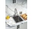 Кухонная мойка из нержавеющей стали WISENT wxs33045 (45x30) WS33045/WGER013 2